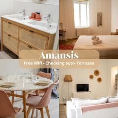 Amansis grand t2 jardin proche gare