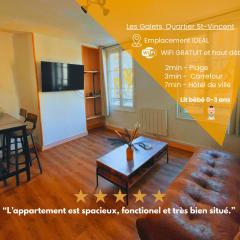 Hypercentre-Plage Cocon Cozy et Chaleureux de 50m2 "LES GALETS"