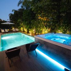 TG NEW Luxury Private Resort & SPA Villas - Heated Salty Swimming Pool, Outdoor Jacuzzi, Sauna, Exotic Garden