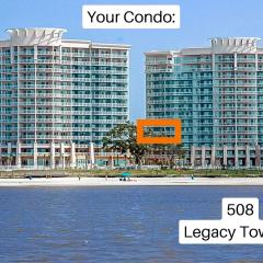 Spacious Beachview End Unit in Legacy Tower 1-508 - 3 bedroom 3 bath condo