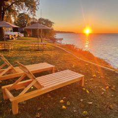 Lake Erie waterfront home with classic game arcade