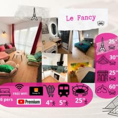 Le Fancy - 6 pers, proche Stade, centre commercial