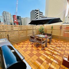 HANA Kyobashi 3-4-5F can accommodate 10 people BBQ terrace JR Airport direct to Kyobashi Station 3-5 minutes from the station