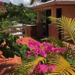 Studio confortable vue jardin au Diamant, 25 m²