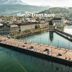 Mount Pilatus view Apartment Lucerne with free parking & WIFI