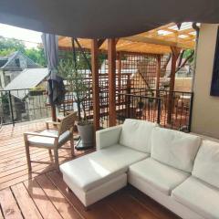 Studio Amboise, parking, terrasse et jardin