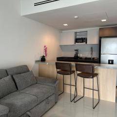 Moderno departamento con vista a Santa Lucía, Mty