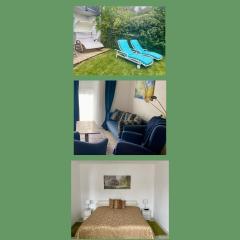 2 Zimmer Ferienwohnung mit Terrasse fußläufig zu S-Bahn nach München und See