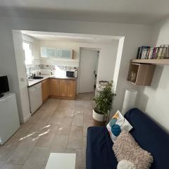 Two rooms with 30 m2 garden in villa