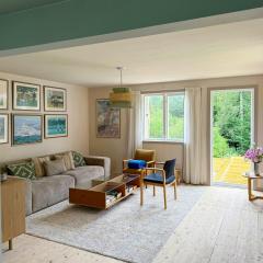 Classic Swedish Wooden House Near Sea And Forest