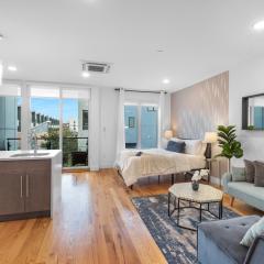 Stylish Studio Pool, Gym & Balcony Bliss