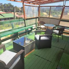 Cabaña recinto Super vista, WIFI con terraza2