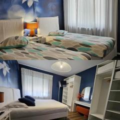 chambre Carla dans le loft bleu