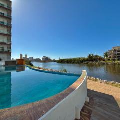 Depa en la Marina Mazatlan Familiar Cerca de la Playa