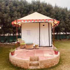 Kala Kutir Tent Stay near Taj Mahal King sized Bed