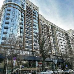 Arbat Almaty 2 rooms with kitchen and mountains view