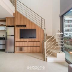 Apartamento c/ Churrasq. 280m da Praia ERT0210