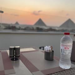 La vista delle piramidi