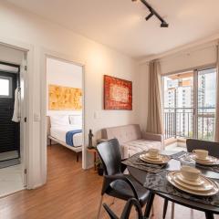 2Quartos - Ar Cond - Academia - Coworking - Lavanderia