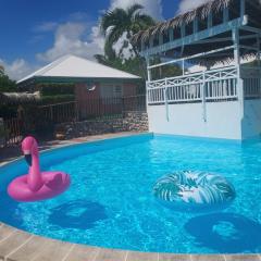 Bungalow La Papaye Bleue Résidence accès Piscine & Plage