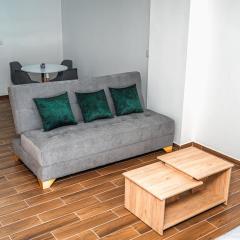 Modern studio apartment with AC and secure parking