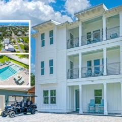 Luxe 8BR with Pool, Golf Cart - 2 Min to Beach