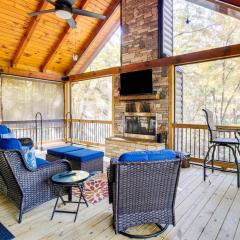 Hot Tub and Creek View Cabin about 6 Mi to Ellijay!