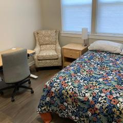 Modern first-floor bedroom and bath