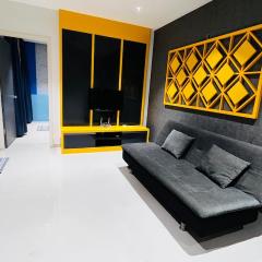 Cozy 1BHK High-Rise near ECR Balcony View Fully AC Family Friendly