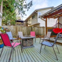 Family Retreat with Hot Tub and Game Room in Everett!