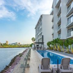 Modern Apartment with Pool, 5 min from the Beach