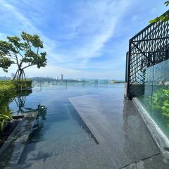 芭提雅市中心海滩公寓预定 高层海景房 海滩步行街 f25