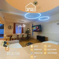 Capsule Villa Fun cinéma Foot Poker Console jeux de jardin