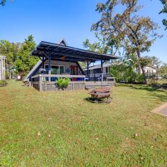 Dock and Bar A-Frame Retreat on Cedar Creek Lake!