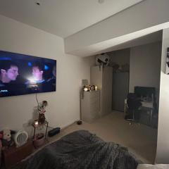 Spacious ensuite room in front of station