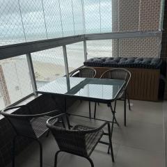 Apartamento Pé na Areia com Churrasqueira Carvão Wi Fi Grátis