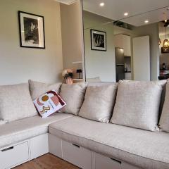 Les Cristaux Studio, with view to Mont Blanc