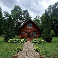 Charming Creekside Log Cabin with Wood Burning Stove Overlooking the Neshannock Creek, Western PA
