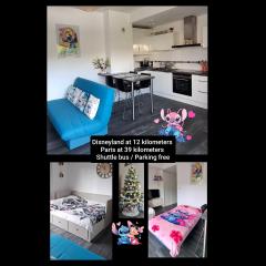 Appartement studio O fil de l'O à 12 kilomètres de Disneyland Paris