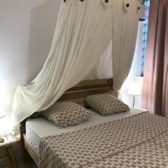 Grand F2 luxe 3 mn plage avec jardin pointe du bout