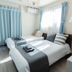 Tokyo Skytree 301 Elegance Blue Twin Room bath WC