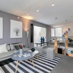 Modern designer loft with solar