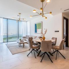 Elegant 2-Bedroom Apartment Water Views I The Crest At Sobha Hartland