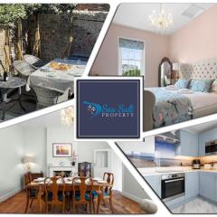 Luxury Georgian home, hot tub, sea view, private garden, sleeps 6