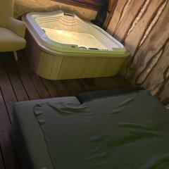 Large camper in the olive grove