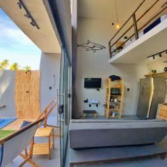 LOFT Mar 101 - Com Piscina Privativa a Poucos Passos de Vilas Gastronômicas Polo de Artesanato e Associação Peixe-boi