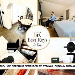 Le Grey - By BEST KEYS - Duplex Spacieux & Fonctionnel - Idéal Télétravail & Séjours Pros - Centre Ville - WiFi Fibre - Netflix - Nespresso - Check-in Autonome