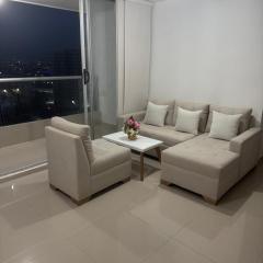 Modern apartment with panoramic views in Boston