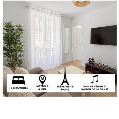Appartement lumineux et moderne, proche transports