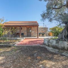 Stone house among trees